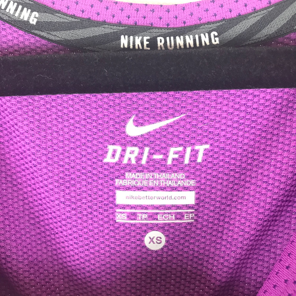 Purple Nike Running Shirt - Dri Fit - Size XS - Picture 7 of 8